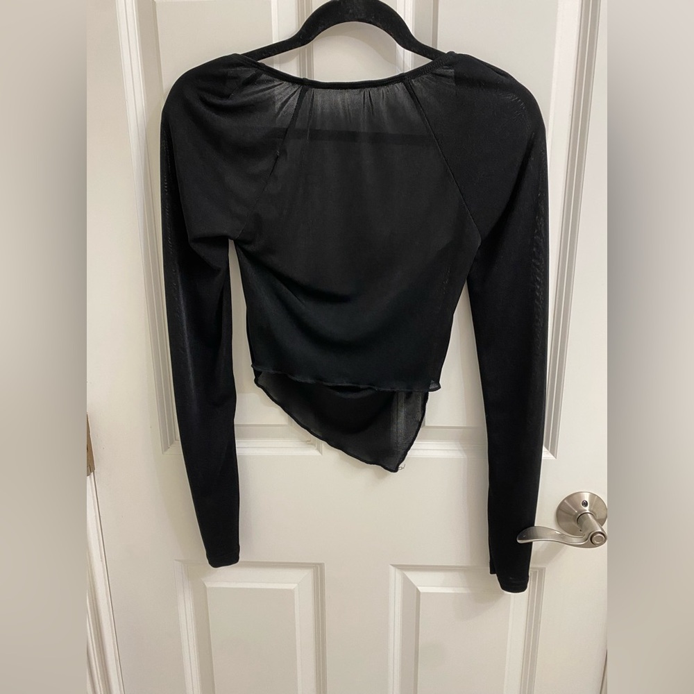 SHEIN Asymmetrical Long Sleeve Top - Picture 4 of 5